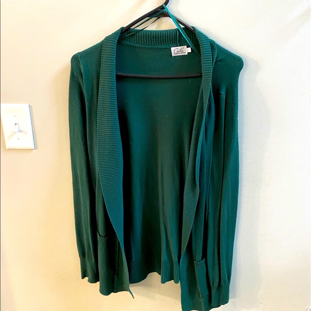 Hunter Green Cardigan